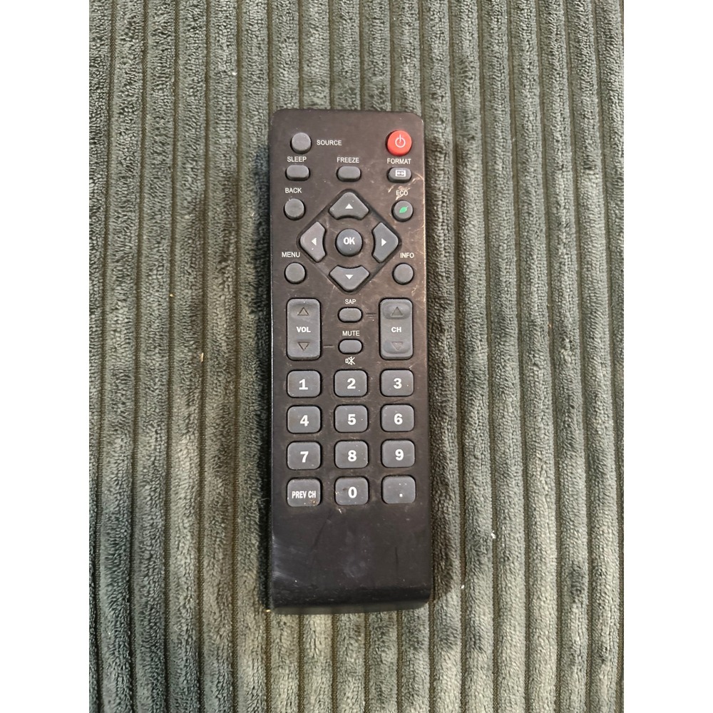 Universal TV Remote Control Black Replacement for Various Models with Number Pad